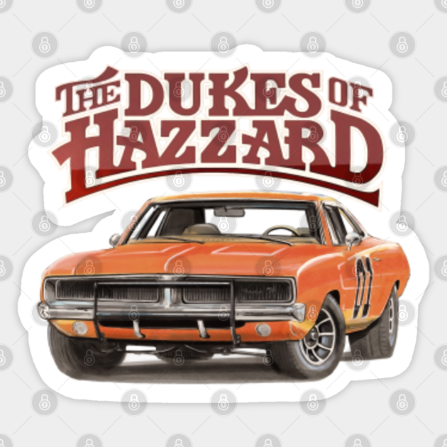 The Dukes Of Hazzard General Lee Dukes Of Hazzard Sticker Teepublic 1618